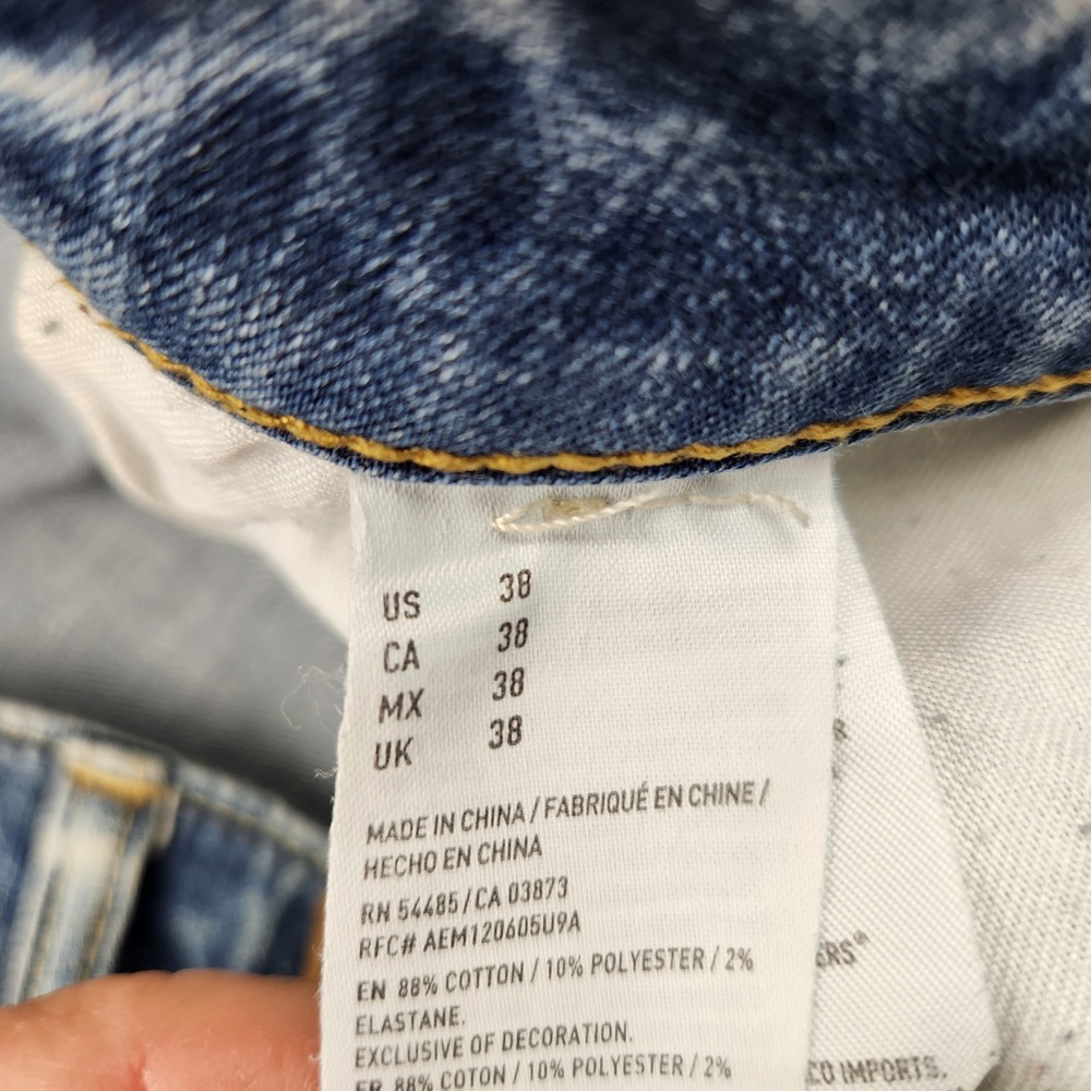 American Eagle Outfitters Extreme Flex Distressed Denim Shorts Men's Size 38 - Picture 3 of 6